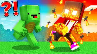 FLAME Speedrunner vs Hunter : JJ vs Mikey in Minecraft Maizen!