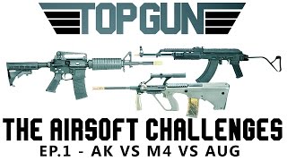 Top Gun (Top Gear Airsoft Parody) Ep. 1: M4 vs AK vs AUG