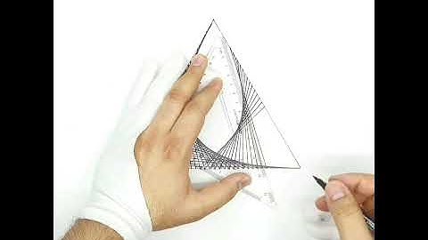 drawing Triangle Geometric pattern | Geometric Artwork #shorts