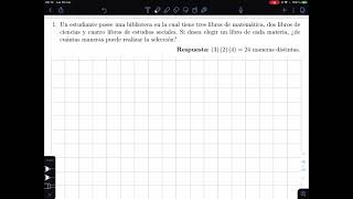 Ejemplos técnicas de conteo Parte 1