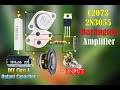 DIY Amplifier Darlington 2N3055 Transistor Extremely powerful Using Output Capacitors