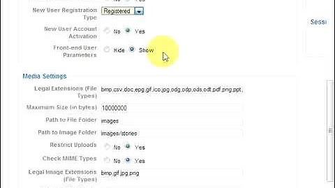 Joomla! 1.5 Global Configuration (2 of 3)