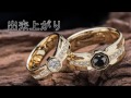 ブラック ダイヤ ゴールド素材 結婚指輪オーダー