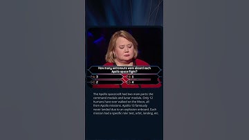 How Many Astronauts Flew on Apollo Missions?🚀 #quiz #millionaire #nasa #apollo #astronauts #moon #tv