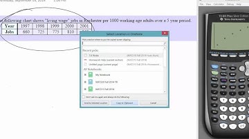 MAT213 graphing calc average rate of change and regression