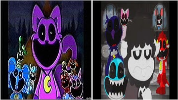 Poppy Playtime: Chapter 3, 4 - Smiling Critters Cartoon VHS Vs Nightmare Critters Cartoon VHS