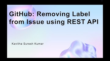 GitHub: Removing Label from Issue using REST API