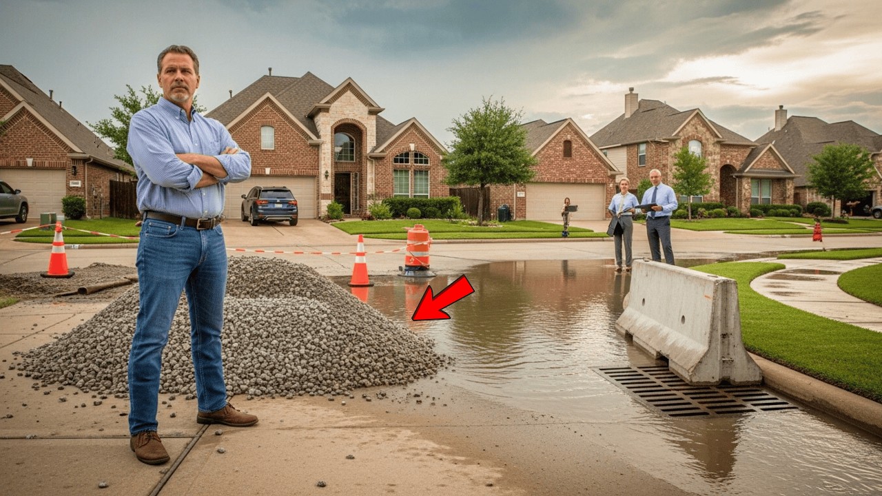 Они перекрыли мне подъездную дорогу из-за строительства, поэтому я перекрыл им единственный выезд.