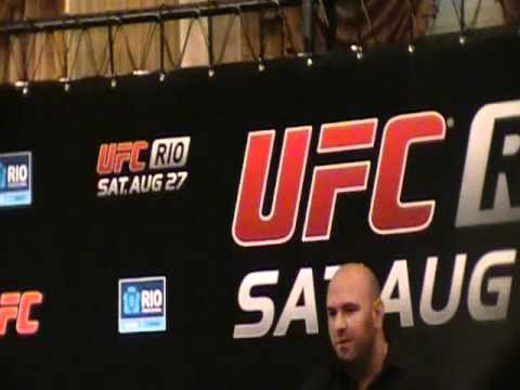 UFC RIO BRASIL - ABERTURA DANA WHITE CAJU FREITAS