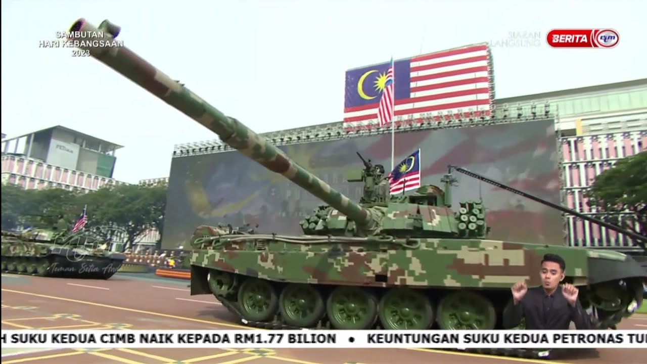 Kontinjen Angkatan Tentera Malaysia - Perbarisan & Perarakan Sambutan Hari Kebangsaan 2023