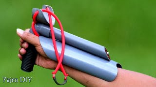 Powerful PVC Slingshot With Bullet Tube
