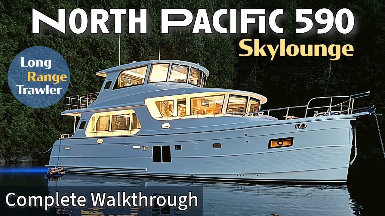 ⁣Is This THE Nordhavn Alternative? North Pacific 590 Skylounge Tour