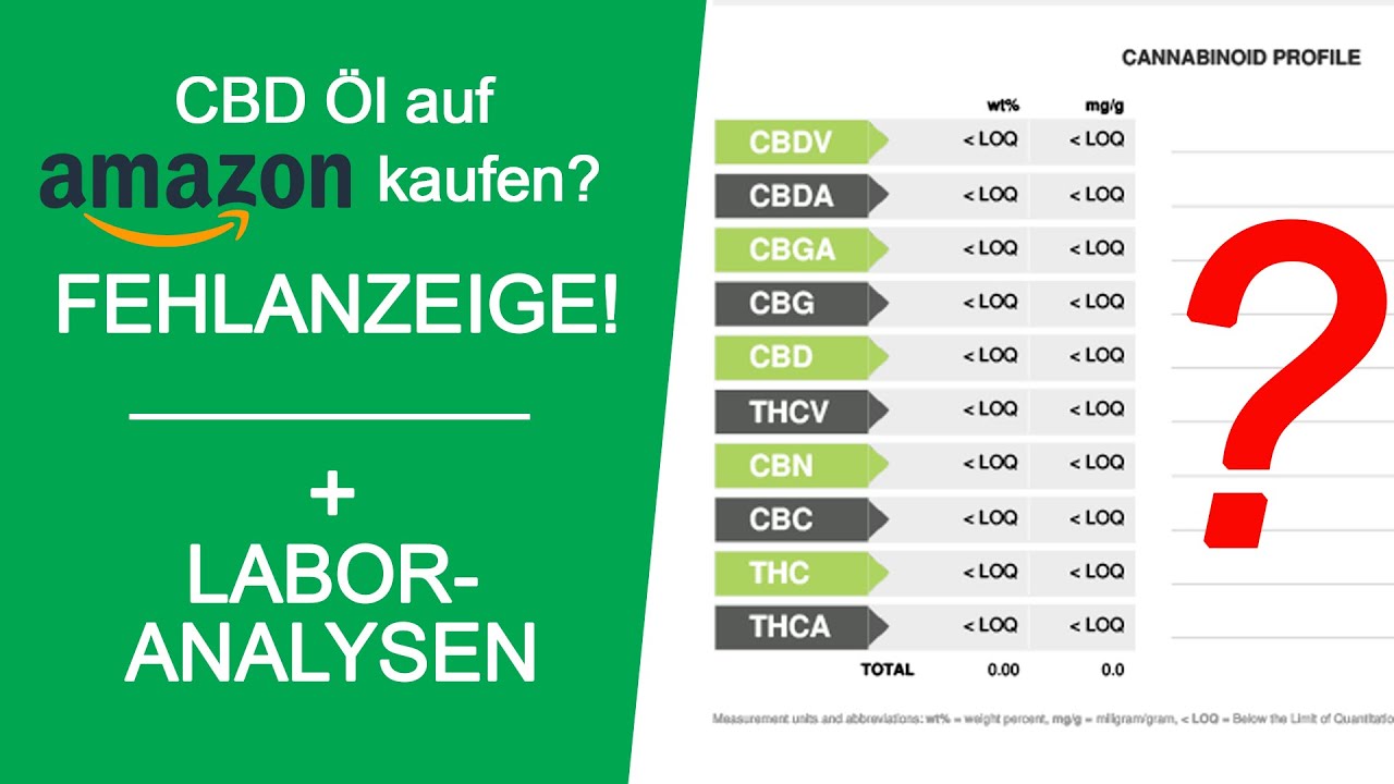 Kann man auf Amazon CBD Öl kaufen? Wir haben 3 beliebte Produkte getestet | + Labor-Analysen.