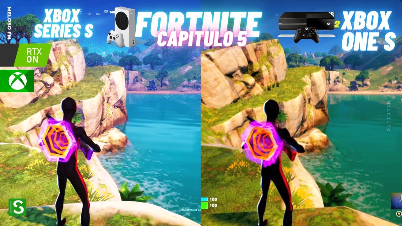 XBOX SERIES S VS XBOX ONE | FORTNITE CHAPTER 5 COMPARISON / Gameplay ...