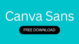 Canva Sans Font Free Download