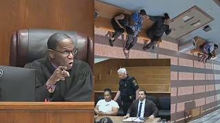 Witness INTIMIDATION Inside Courthouse — Judge Immediately REMANDS Her to JAIL!