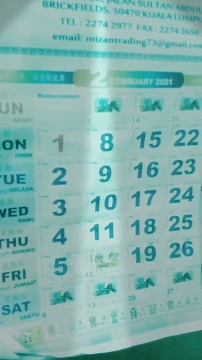 Kalender 2021-bulan Februari