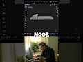 Noob vs Pro - Easy stairs in Blender3D