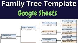 Create A Family Tree In Google Sheets screenshot 3