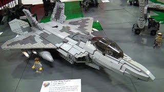 Awesome Lego Military Airplanes, Helicopters Brickfair Virginia 2015