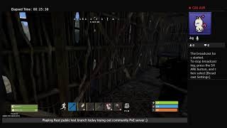 Playing Rust today on public test branch. Trying out a PvE server