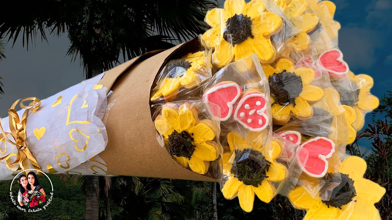 💐👩🏻 RAMO de GALLETAS DECORADAS (Ideas para el DÍA DE LA MADRE) - YouTube