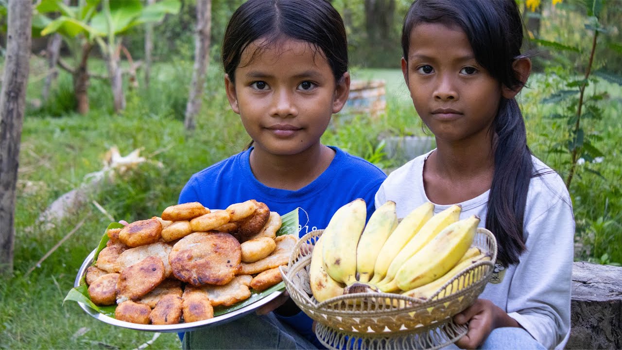 Tradition Sour Rice Cake recipe , Rural life little chef YouTube