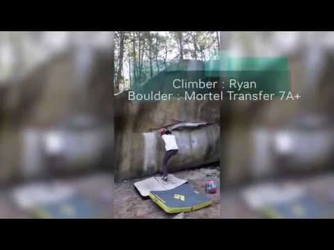 Beta Video for climb red rocket v12, Fontainebleau