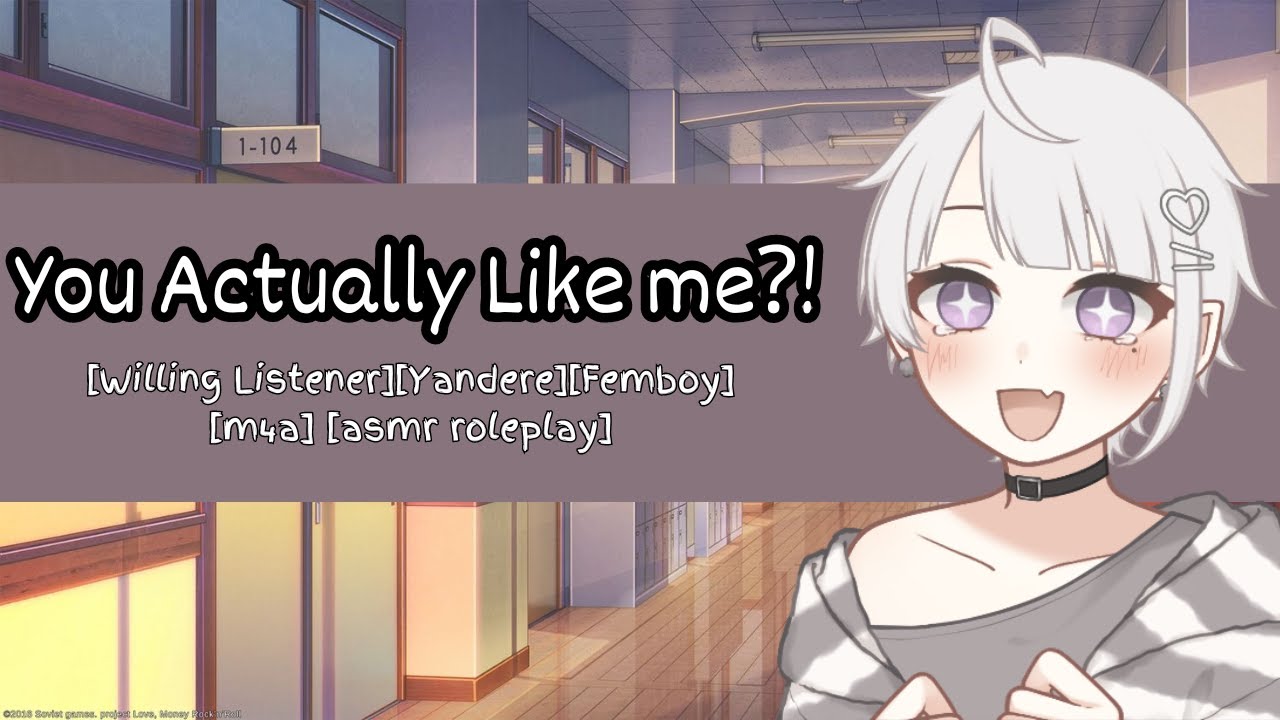 Yandere Femboy Hears you Like Him!┃M4A Yandere ASMR Roleplay┃[Willing Listener][Possessive][Happy]