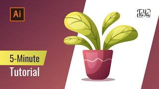 5-Minute Adobe Illustrator Tutorial for Beginners | Easy Plant Illustration