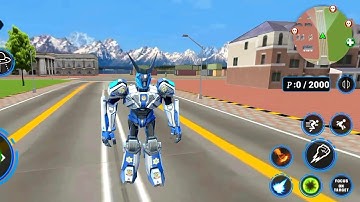 US Police Bike Transform Robot Game #2 - Android Gameplay