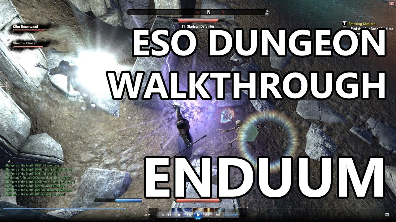 Elder Scrolls Online Dungeon Playthrough - Enduum