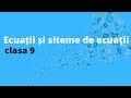 Evaluare Ecuatii și sisteme de ecuații (clasa a 9-a) | Matematica.md