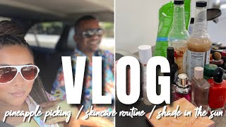 Morning Skincare Routine | HusBAE reviews BLUBLOCKERS sun wear | how to PICK THE PERFECT PINEAPPLE