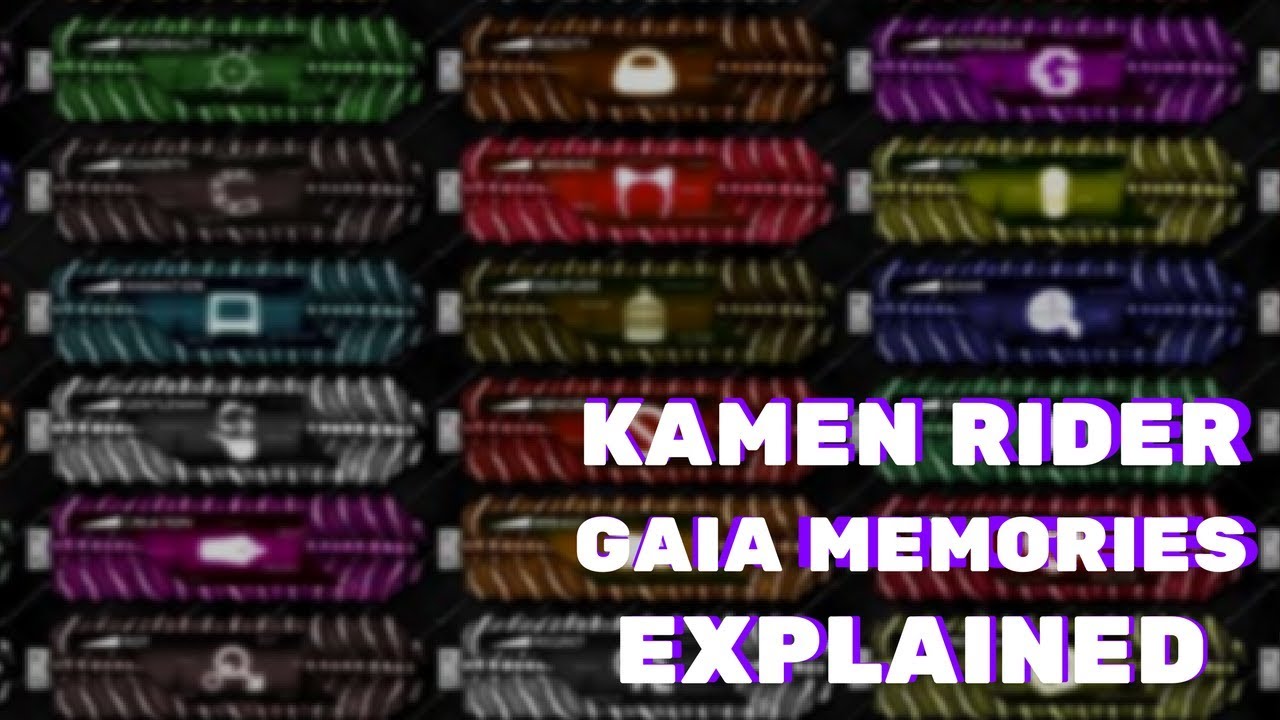 Gaia Memories  Kamen rider, Kamen rider wiki, Gaia