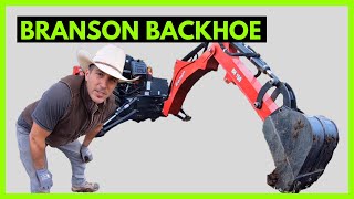 BRANSON 3015H backhoe digs up RV Dump!!! - On The Homestead