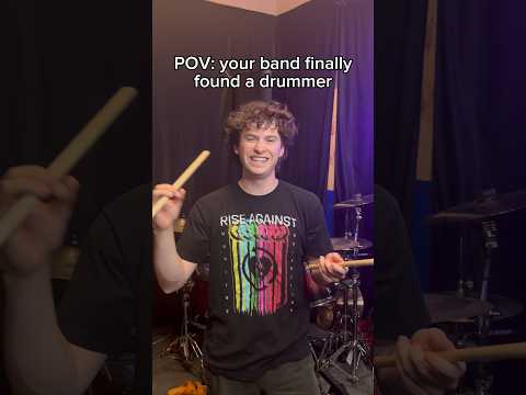 POV: Your band finally found a drummer but... #bandhumor #bandmemes #indierock