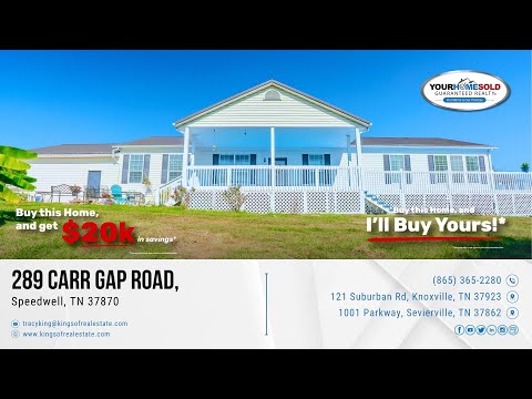 289 Carr Gap Rd, Speedwell, TN home video tour