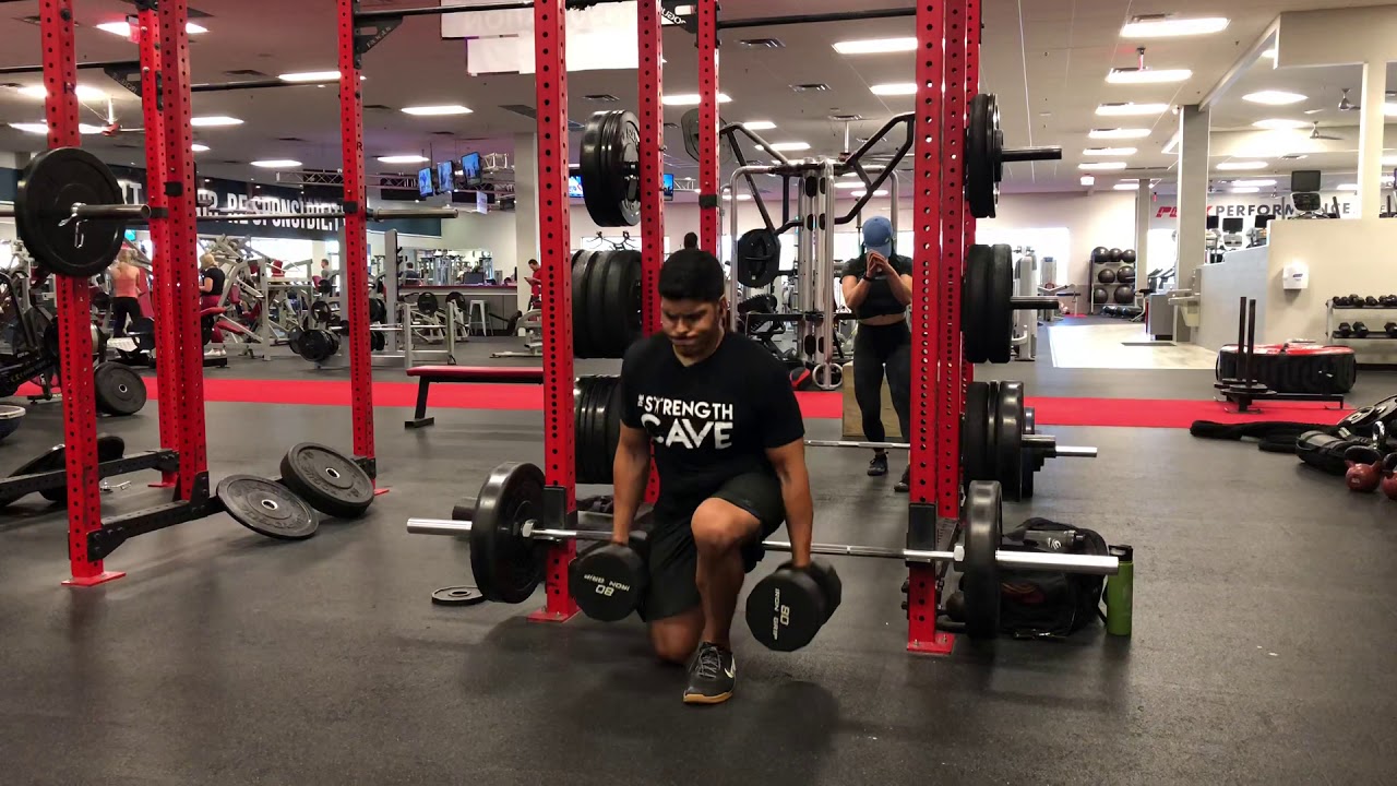 Rear Foot Elevated Split Squat in Rack - YouTube