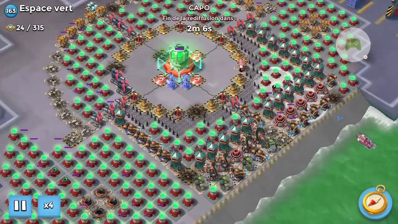 Boom Beach Hard Green court 315 pts Forlorn hope 4 attacks and 5