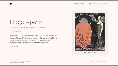 Hugo Apéro: built-in color themes