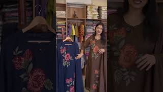 Soft mul cotton SUIT highlighted with delicate cross stitch embroidery.