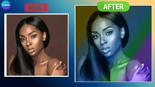 How To Create Light Effect In Canva | Get A Glowing Effect On Canva