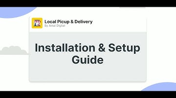 Shopify Local Pickup & Delivery - Install & Setup Guide