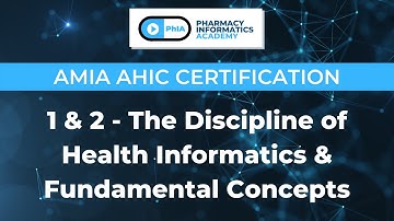 AMIA AHIC Certification | 1 & 2 - The Discipline of Health Informatics & Fundamental Concepts