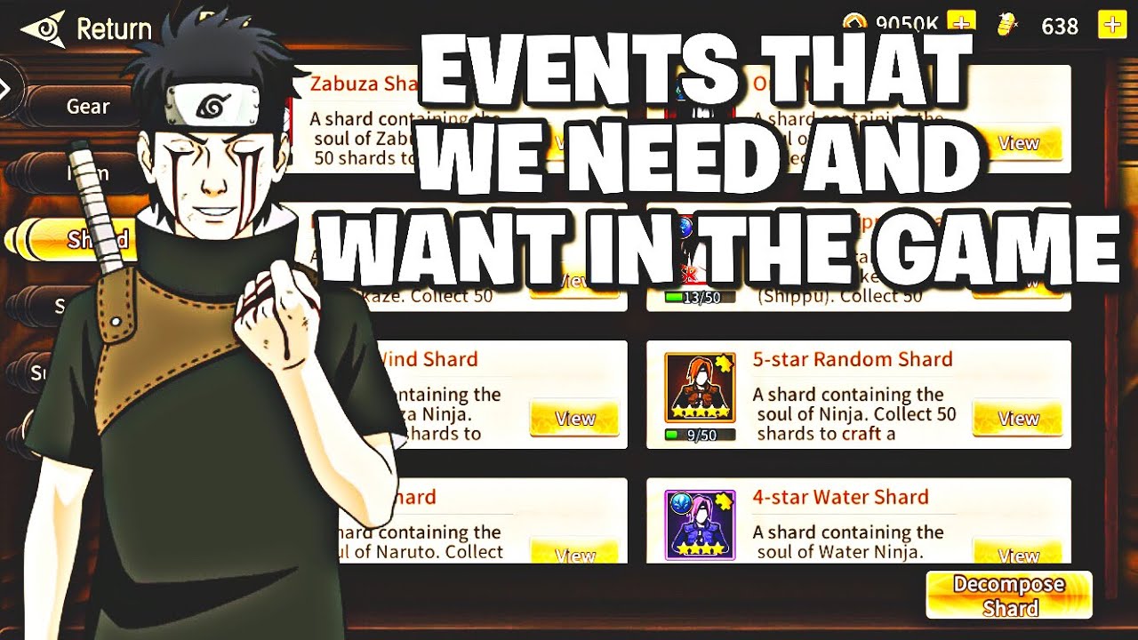 God Of Shinobi Rebirth:Events That We Need And Want In The Game