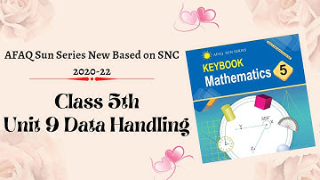 AFAQ Mathematics Class 5 Unit 9 Data Handling Sun Series New Single National Curriculum