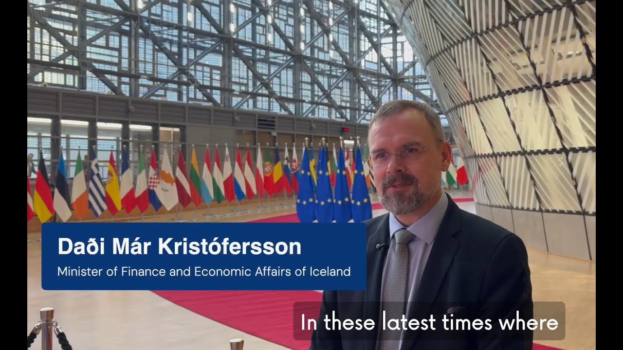 Daði Már Kristófersson, Minister of Finance and Economic Affairs of Iceland, at EFTA ECOFIN Meeting