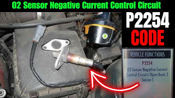 P2254 Code: O2 Sensor Negative Current Control Circuit ||