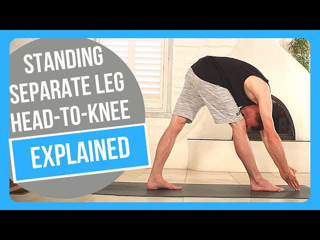 Standing Separate Leg Head to Knee Pose - Dandayamana Bibhaktapada  Janushirasana - YouTube